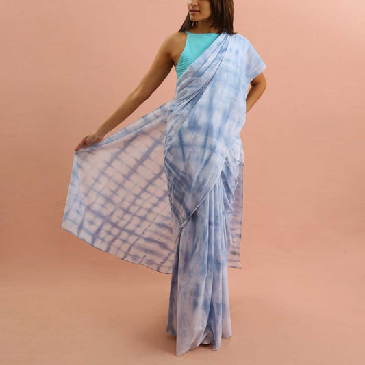 Ripple Shibhori Arashi Tie Dye Saree