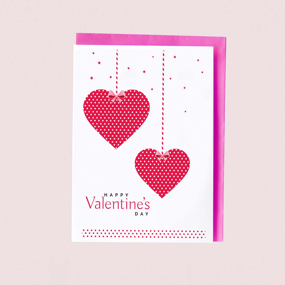 Heart Drop Valentine's Card