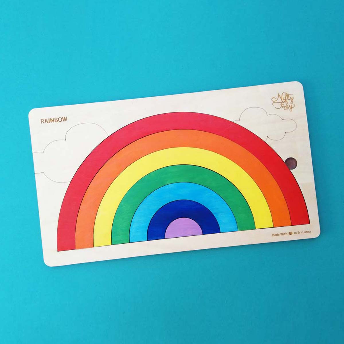 Wooden Rainbow Puzzle