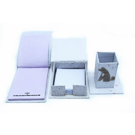 Doggy Upcycled Office Set