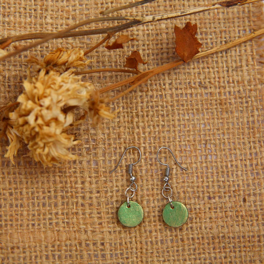 Shimmery Sphere Terracotta Earrings