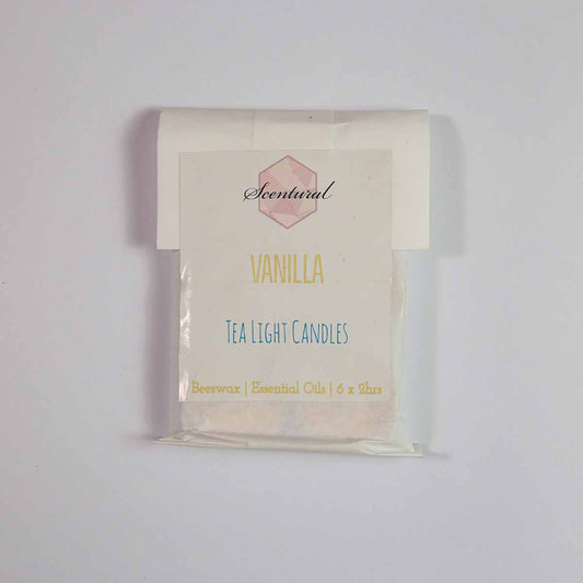 Vanilla Beeswax Tea Light Candles