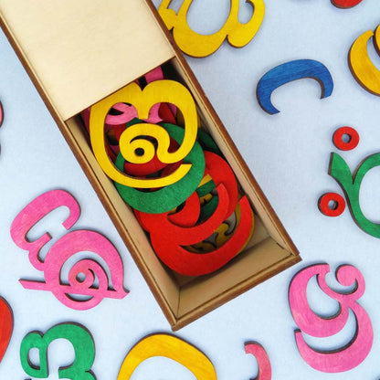 Sinhala Wooden Alphabet Set