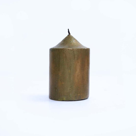 Small Gold Pillar Candle