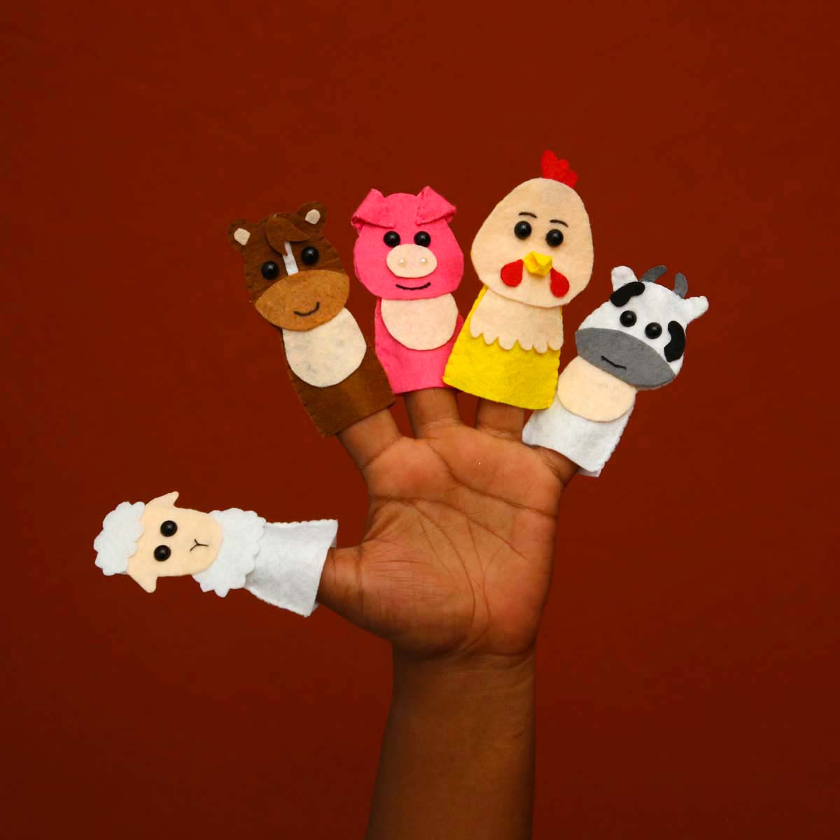 On The Farm Finger Puppet Set