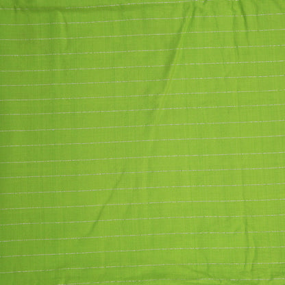 Lime Block Printed Saree
