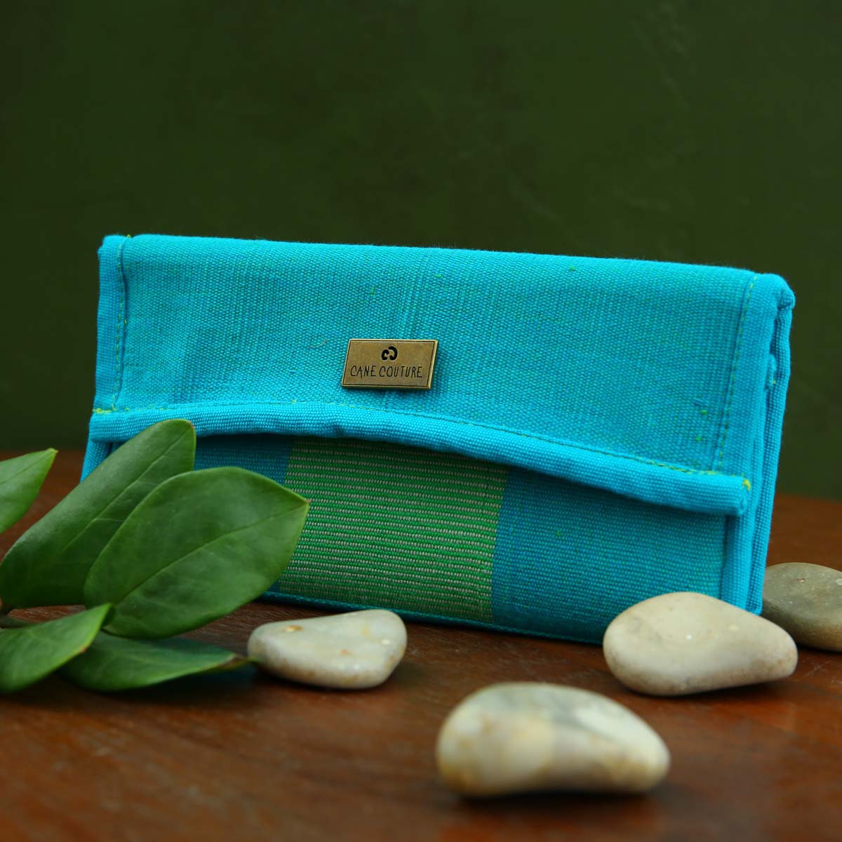 Turquoise &amp; Lime green Handi Wallet