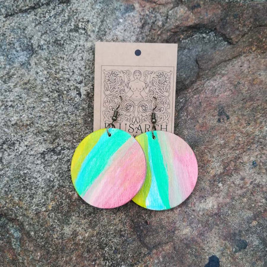 Pastels Wooden Earrings