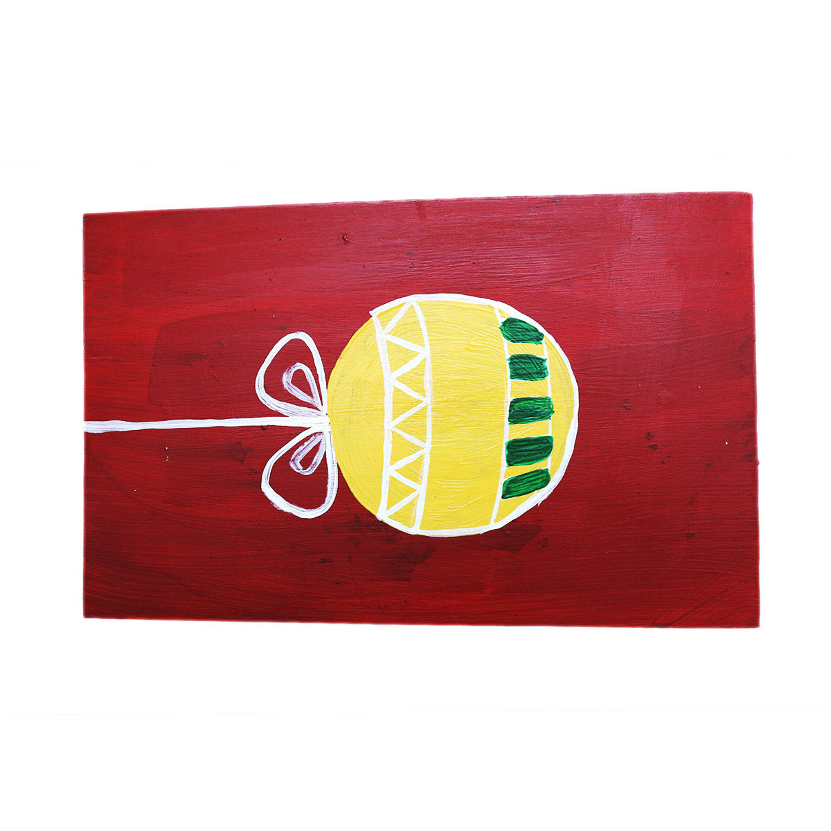 Christmas Bauble Wooden Stool