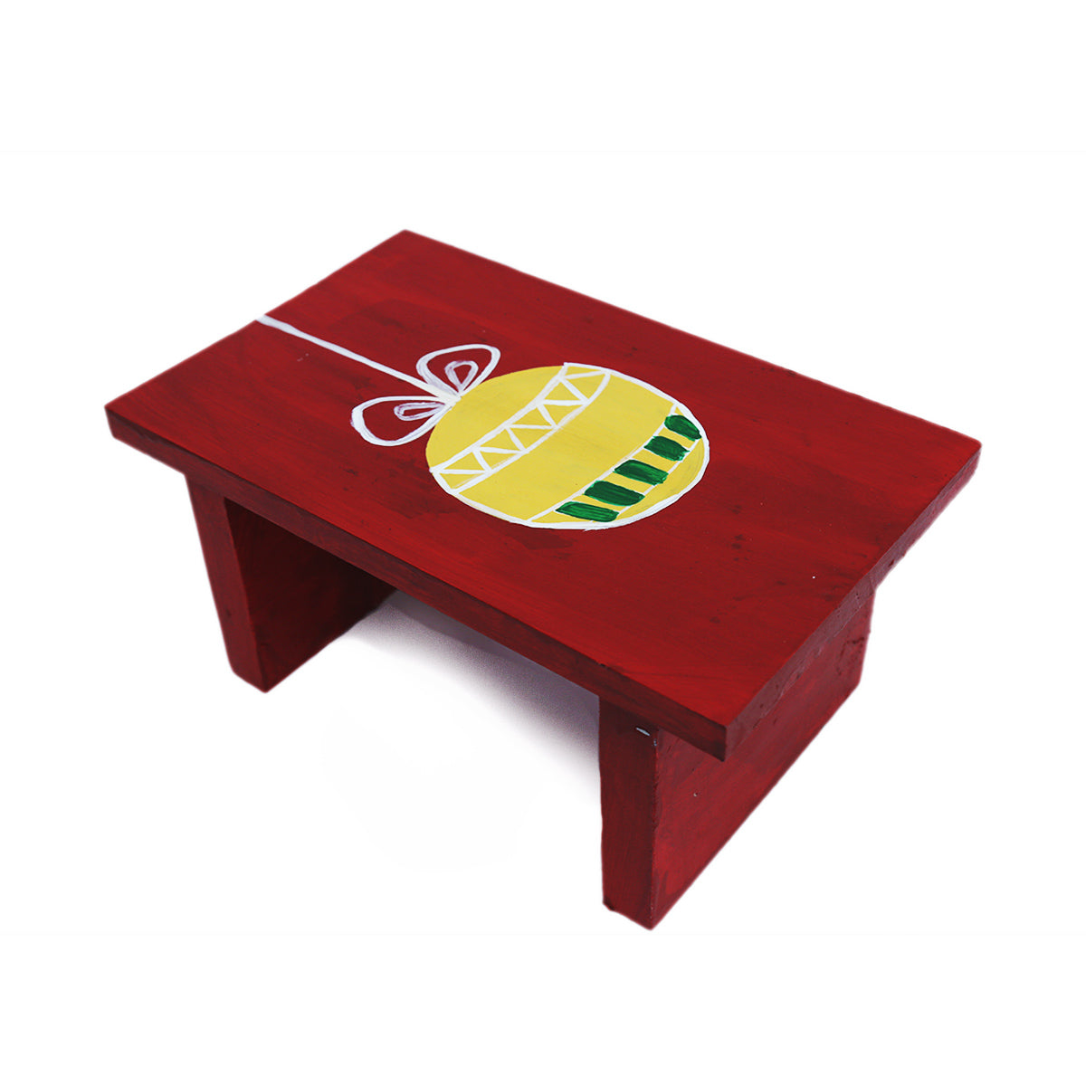 Christmas Bauble Wooden Stool