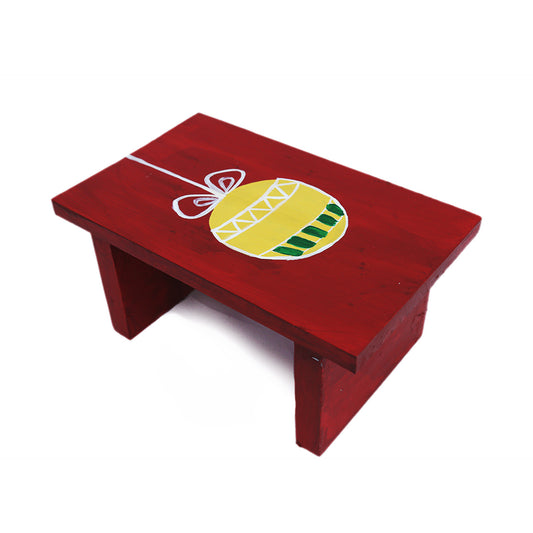 Christmas Bauble Wooden Stool