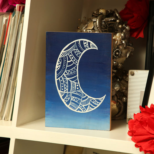 Crescent Moon Painting