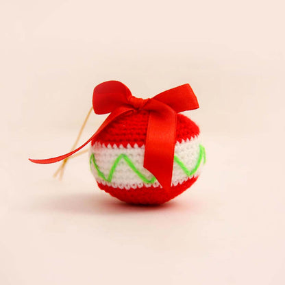 Red Crochet Christmas Bauble