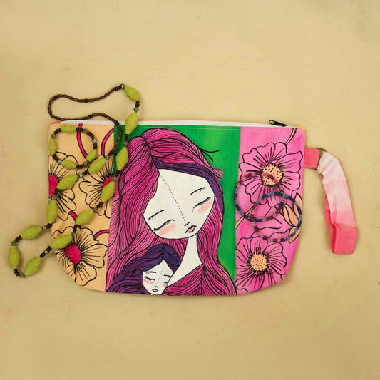 Floral Cosmetics Travel Pouch