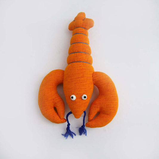 Orange Lobster Handloom Soft Toy
