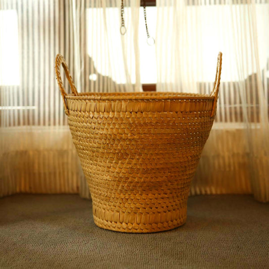 Natural Palmyra Waste Paper Bin