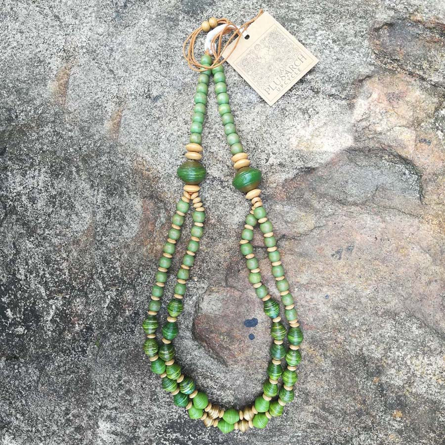 Sage Paper Necklace