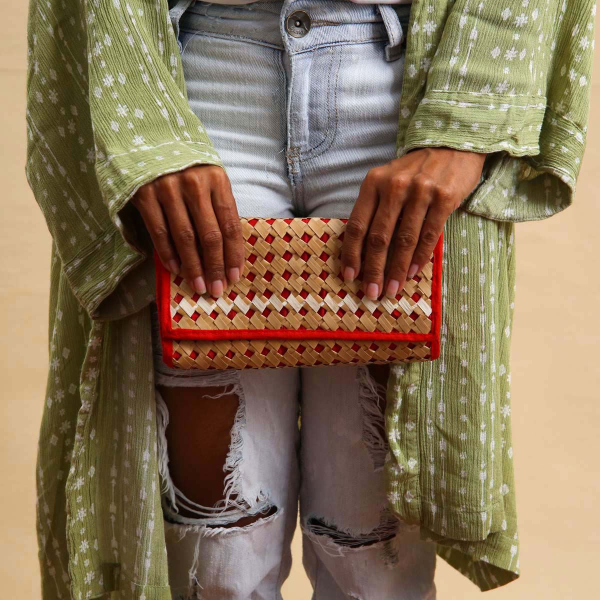 Orange Knot Palmyra Wallet