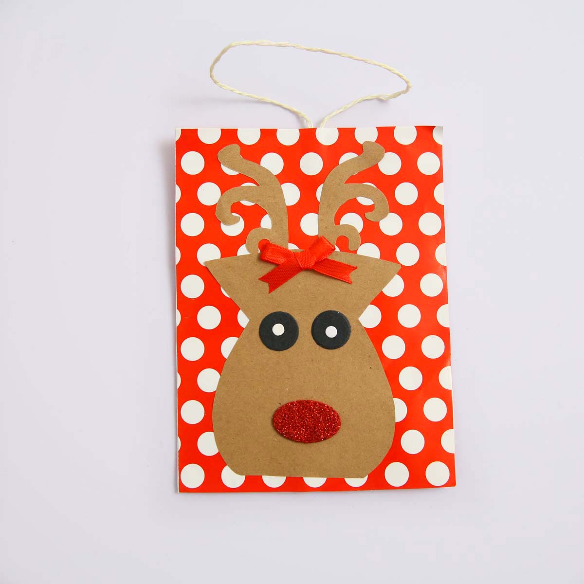 Ruby Red Reindeer Paper Ornament
