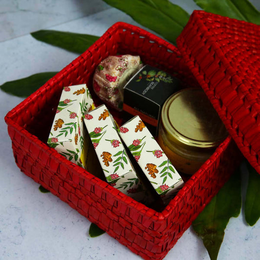 Red Square Palmyra Storage Box