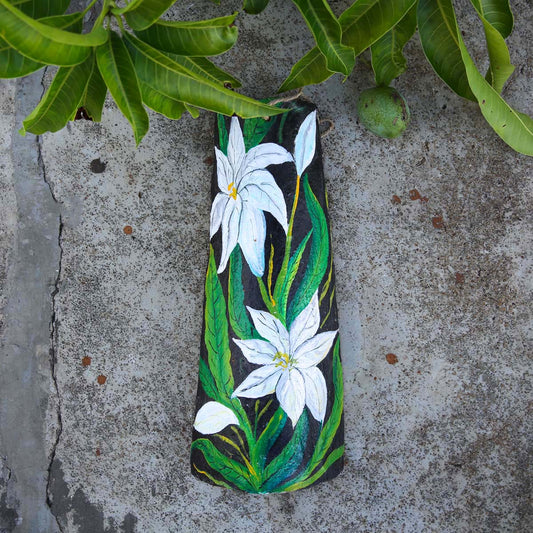 Water Lilies Ulu Wall Hanging
