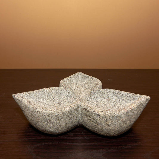 Three Point Stone Oil Lamp