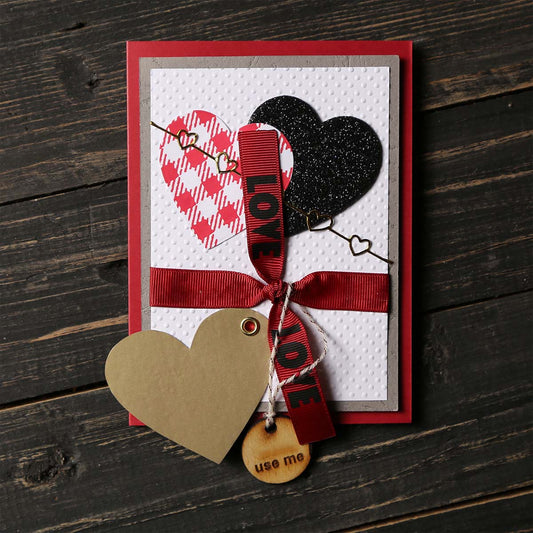 Ribbon Valentines Scratch Card