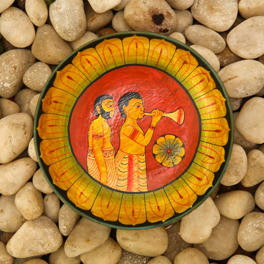 Trumpeter Decorative Wooden Plate