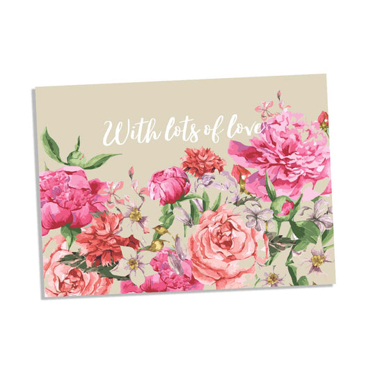 With Lots Of Love Greeting Card