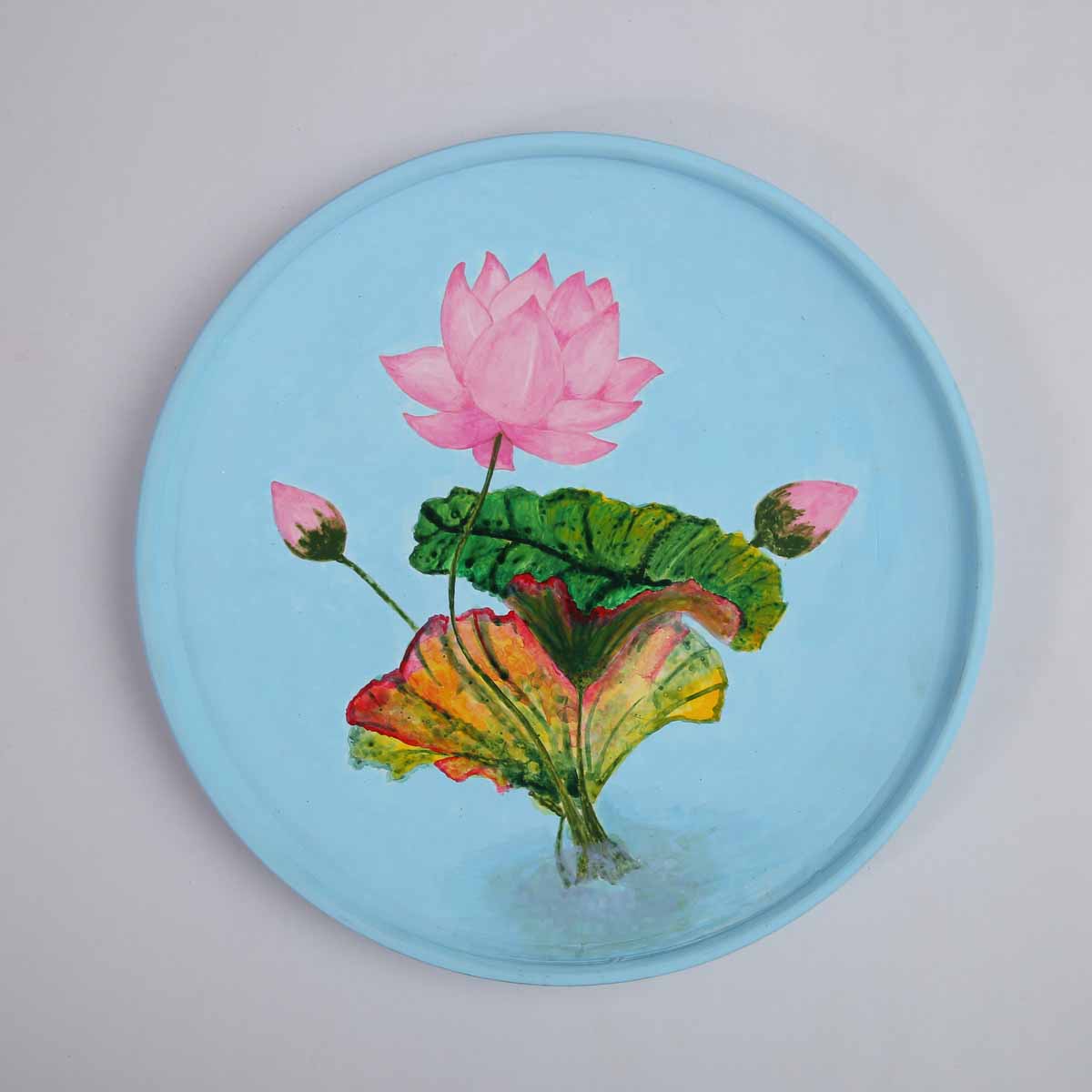 Blue Lotus Decorative Plate