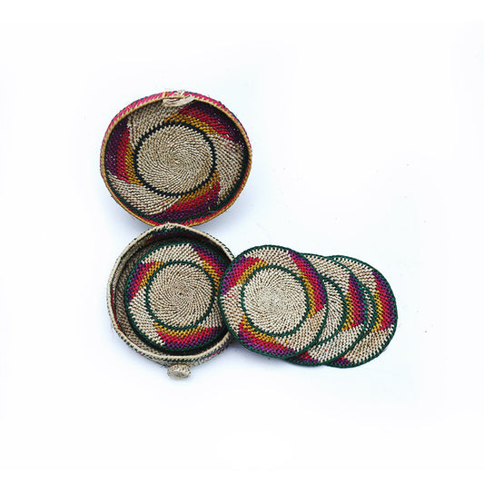 Feather Palmyrah Coasters