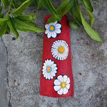 Traditional Flowers Ulu Wall Hanging