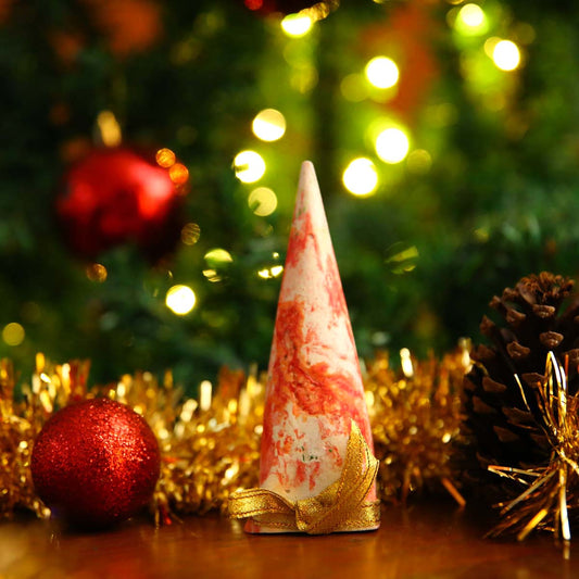 Marbled Red Mini Christmas Tree