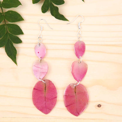 Layered Bougainvillea Earrings