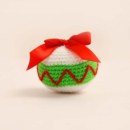 White Crochet Christmas Bauble