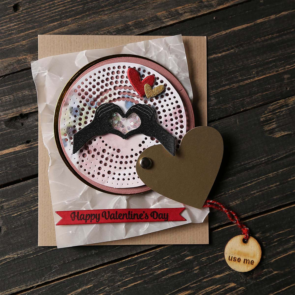 Cutout Valentines Scratch Card