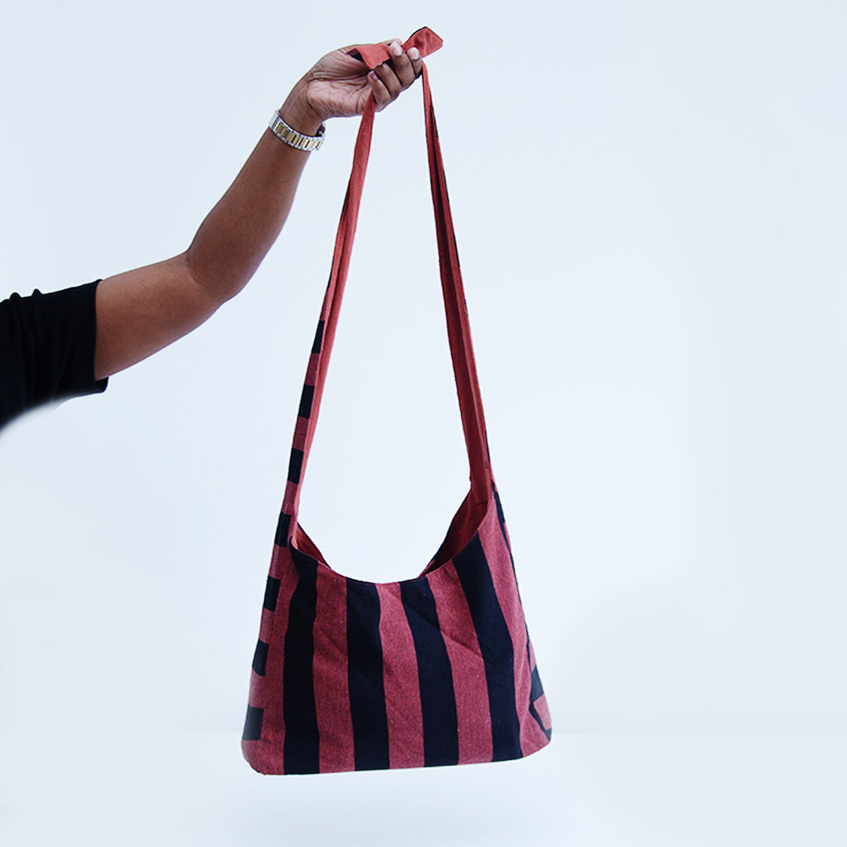 Pink Handloom Side Bag