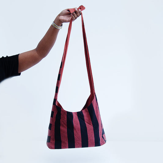 Pink Handloom Side Bag