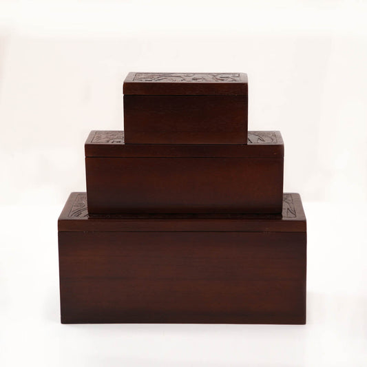 Elephant Carving Box Set
