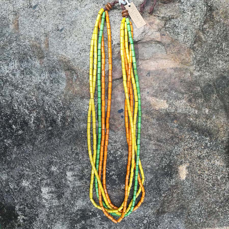 Citrusy Wooden Necklace