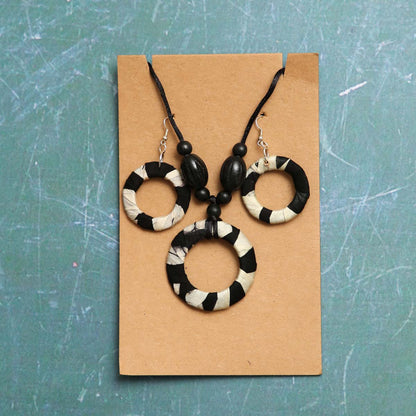 Zebra Stripes Jewellery Set