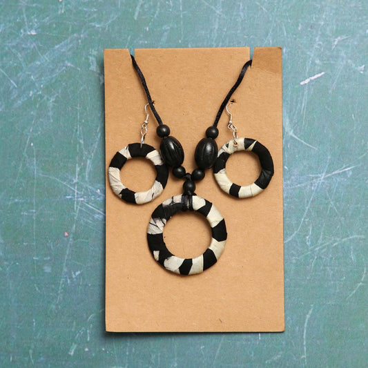 Zebra Stripes Jewellery Set