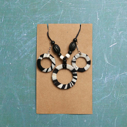 Zebra Stripes Jewellery Set