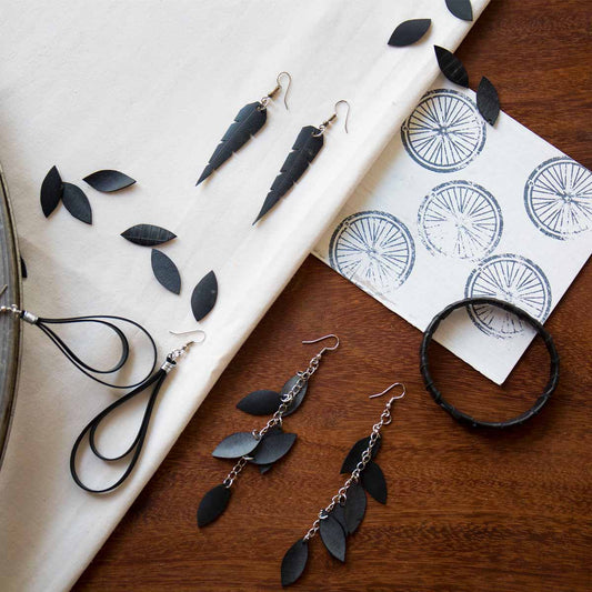 Bicycle Hoops Earrings