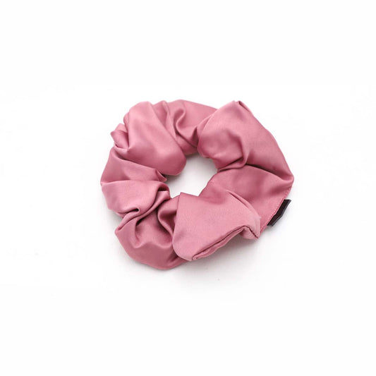 Soft Pink Satin Scrunchie