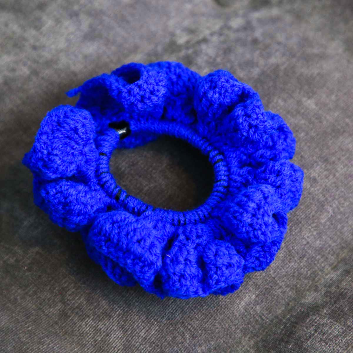 Bluebell Crochet Scrunchie