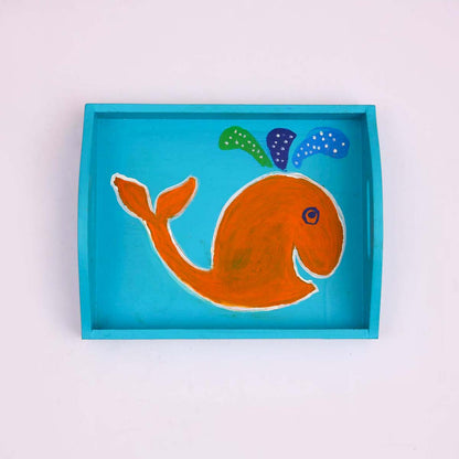 Whale Whale Wooden Tray