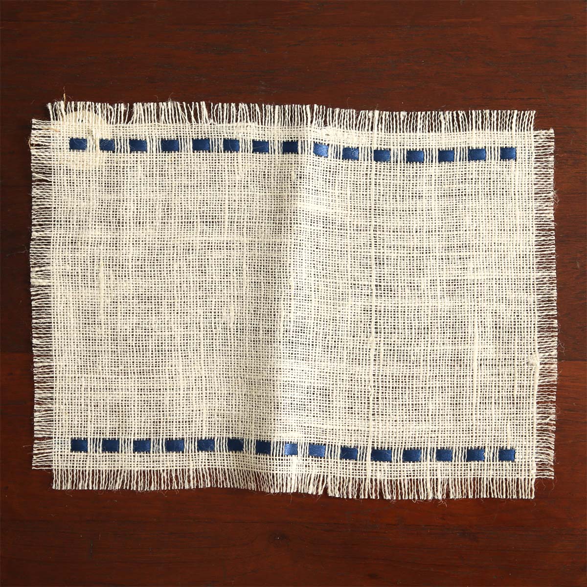 Burlap Squares Table Mat