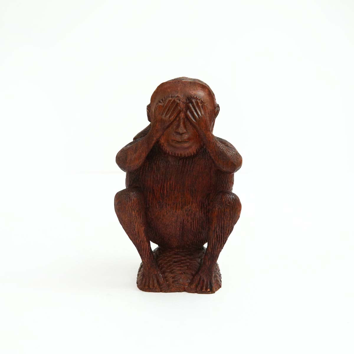 See No Evil Wooden Statue
