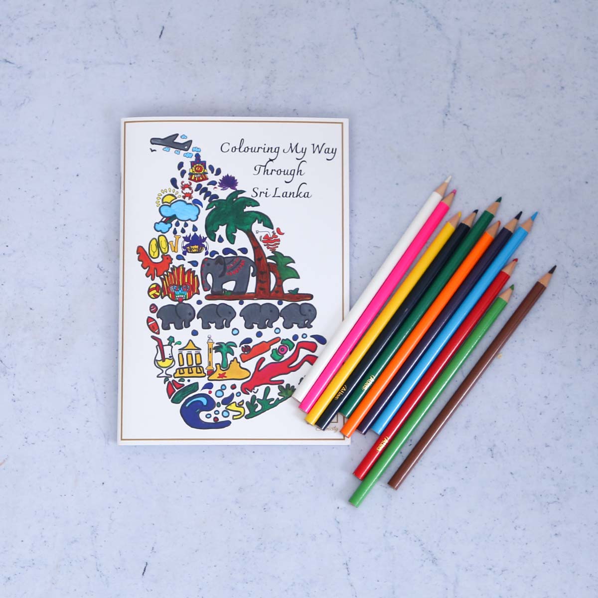 Colouring My Way Through Sri Lanka Coloring Book